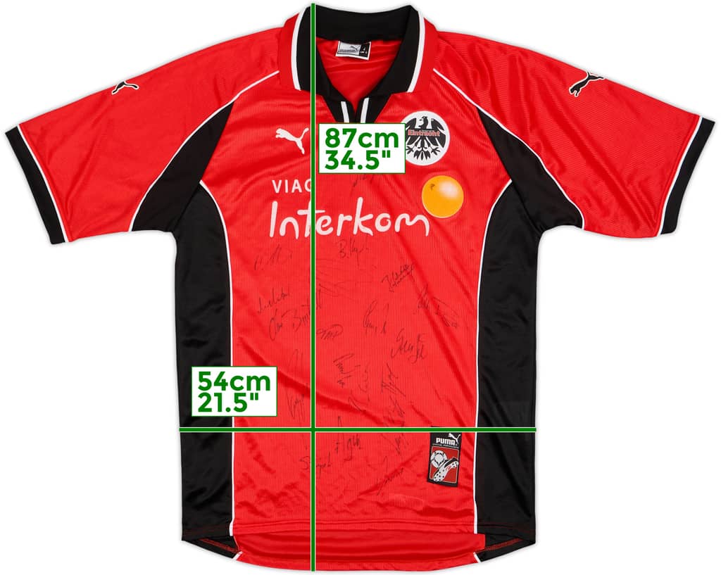 1998-00 Eintracht Frankfurt Signed Home Shirt - 8/10 - (L)