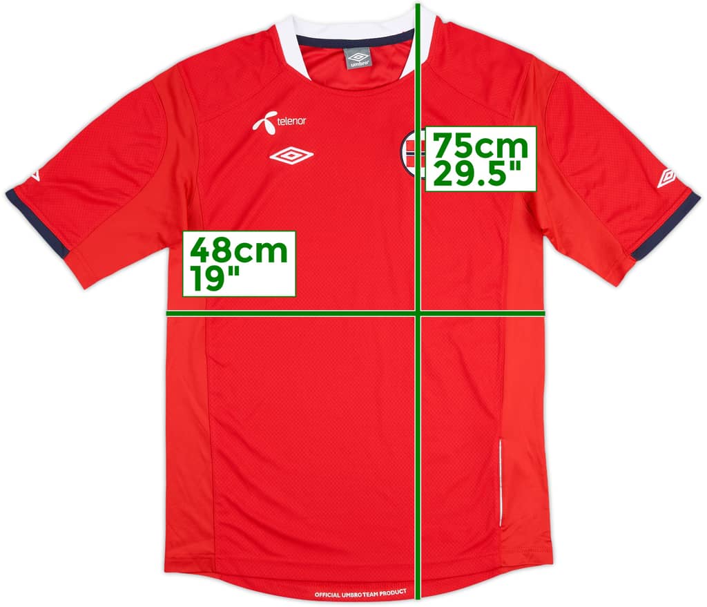 2010-11 Norway Home Shirt - 8/10 - (M)