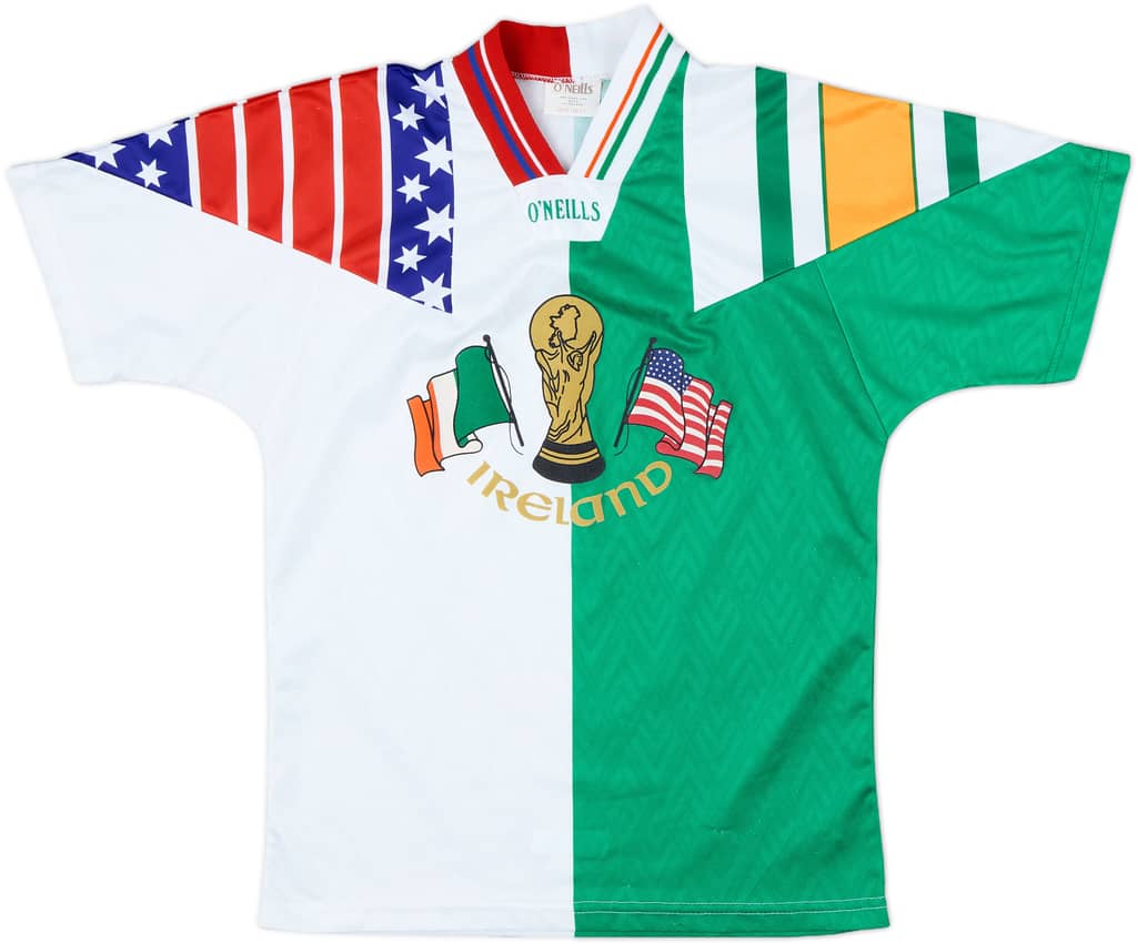 1994 Ireland O'Neills World Cup Training Shirt - 9/10 - (L.Boys)