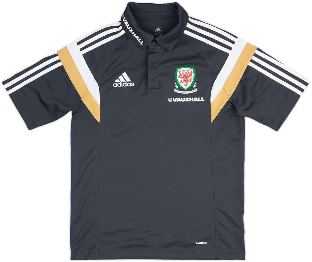 2014-15 Wales adidas Polo Shirt - 8/10 - (S)