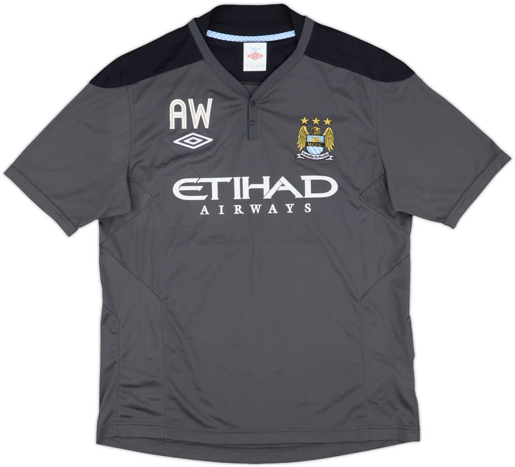 2009-10 Manchester City Staff Issue Umbro Polo Shirt AW - 7/10 - (L)