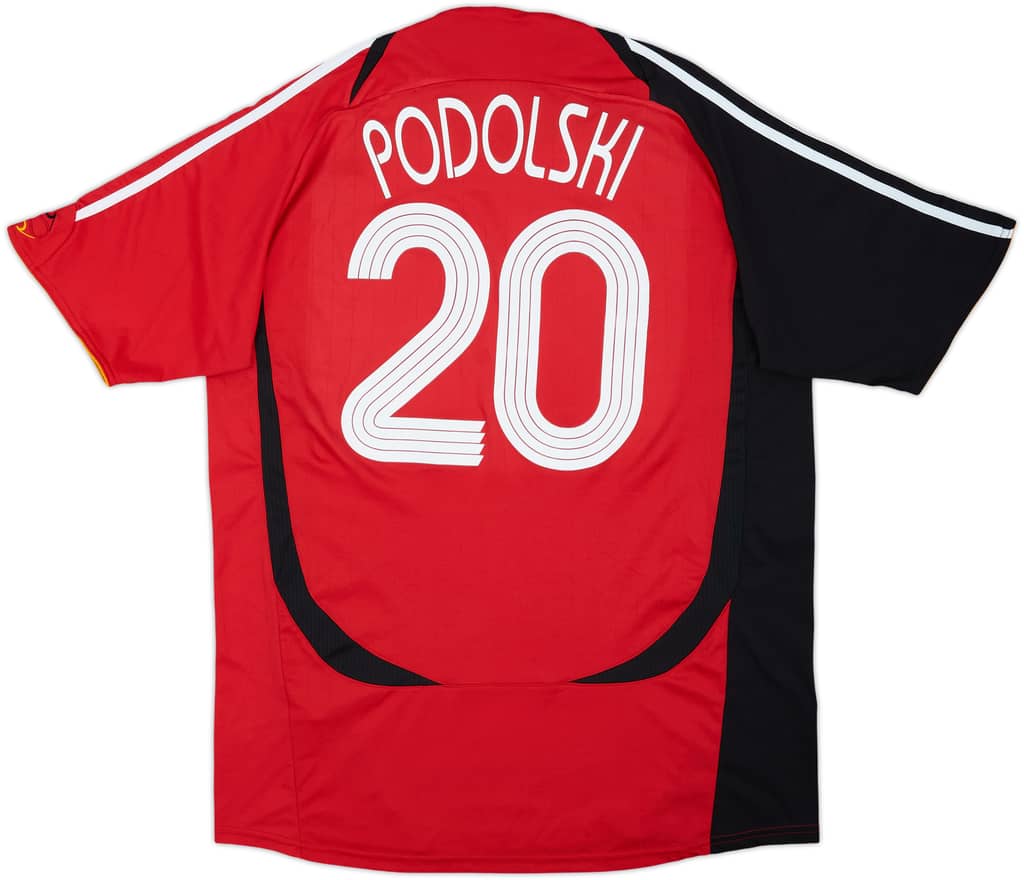 2005-07 Germany Away Shirt Podolski #20 - 8/10 - (XL)