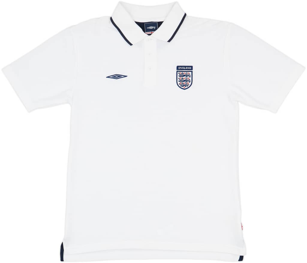 2007-08 England Umbro Polo Shirt - 9/10 - (M)
