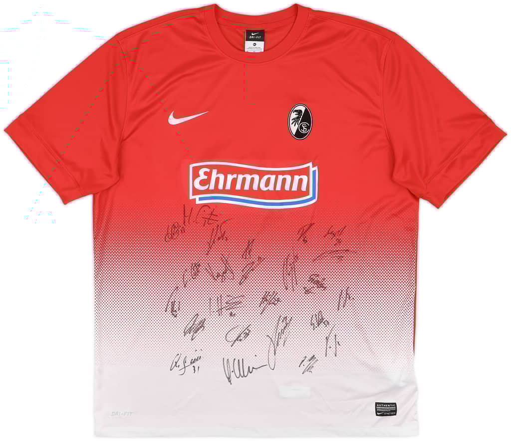 2013-14 Freiburg Signed Home Shirt - 9/10 - (XL)