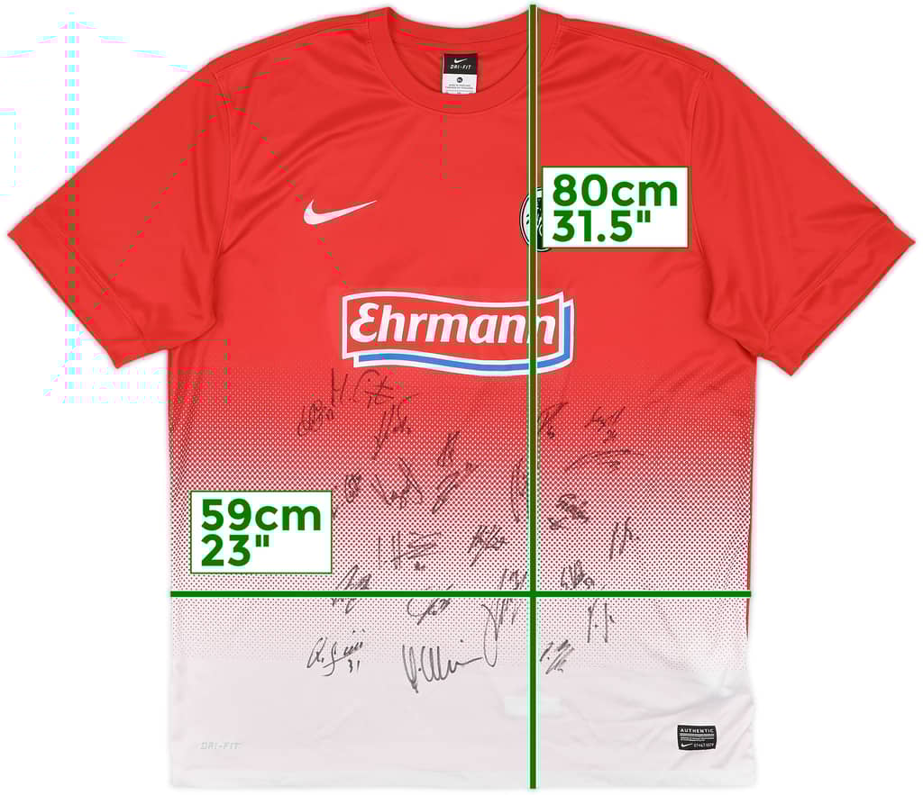 2013-14 Freiburg Signed Home Shirt - 9/10 - (XL)