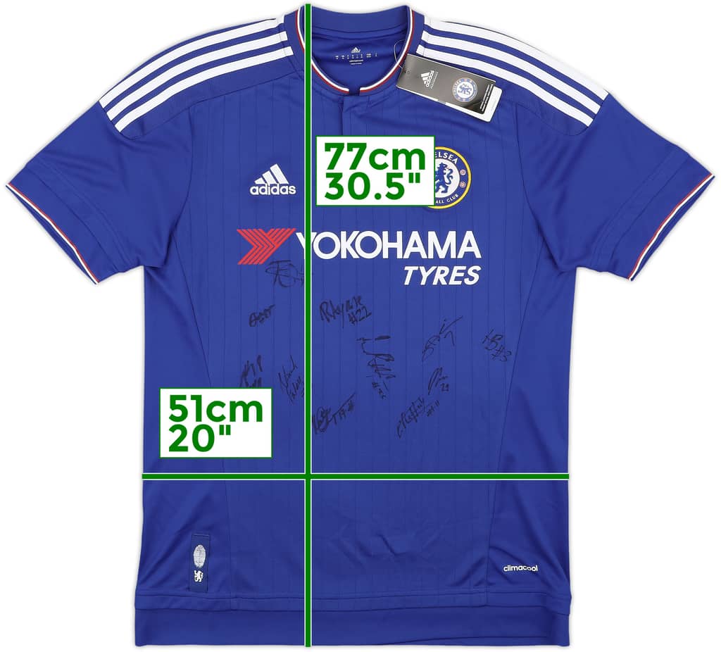 2015-16 Chelsea Signed Home Shirt (M)