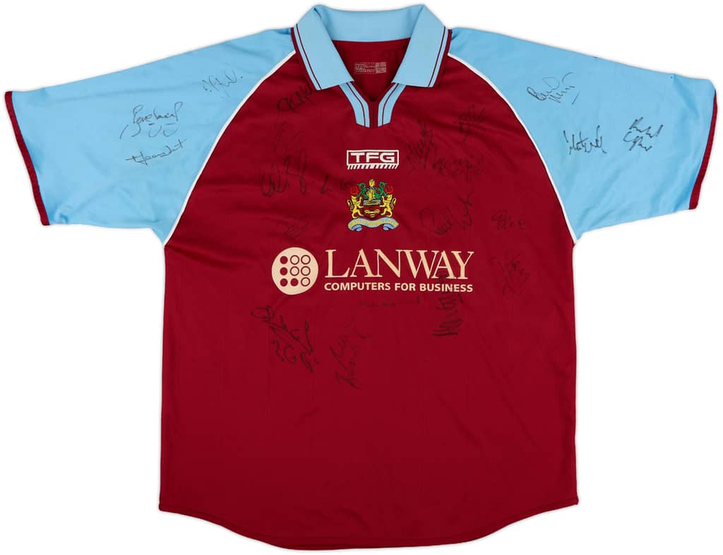 2002-03 Burnley Signed Home Shirt - 5/10 - (L)