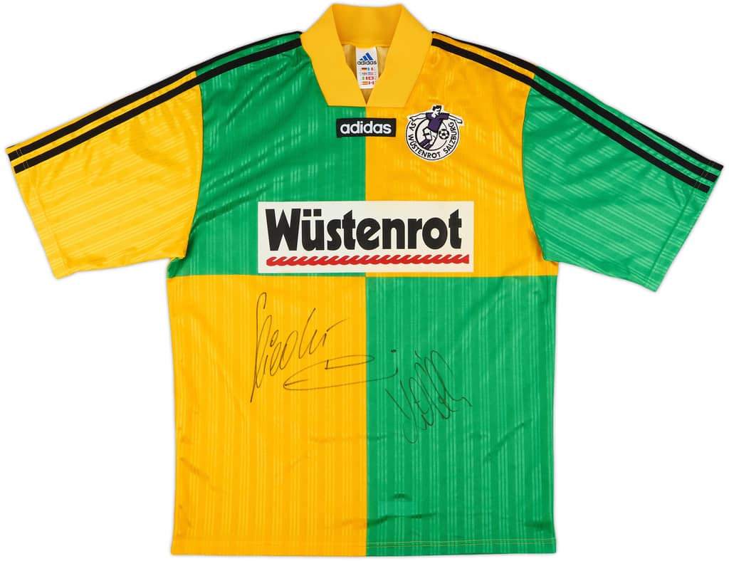 1997-98 Wustenrot Salzburg Signed Away Shirt - 10/10 - (M)