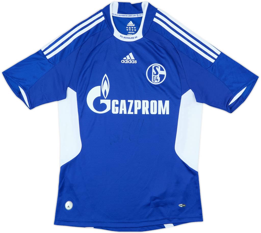 2008-10 Schalke Signed Home Shirt - 8/10 - (S)
