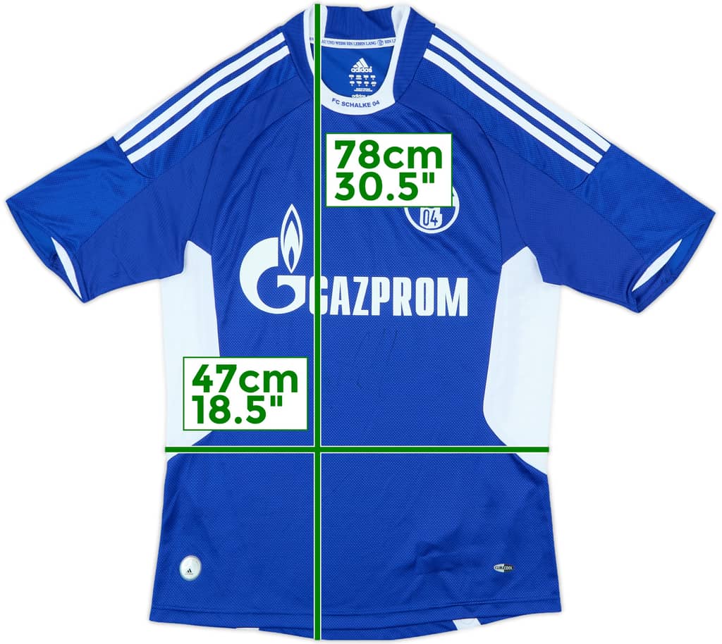 2008-10 Schalke Signed Home Shirt - 8/10 - (S)