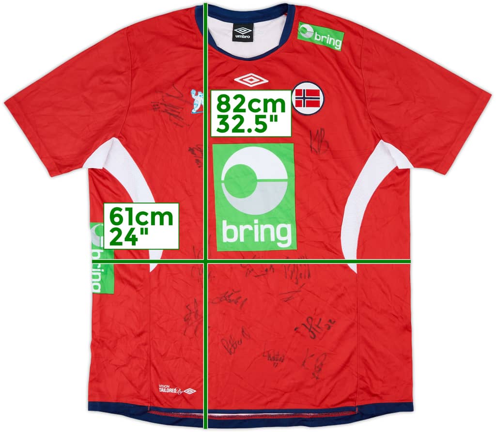 2011 Norway Handball Signed Home Shirt - 9/10 - (XXL)