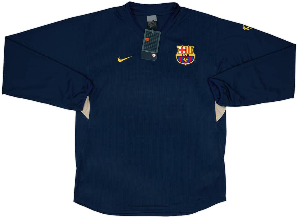2003-04 Barcelona Nike Player Issue Training L/S Shirt (M)