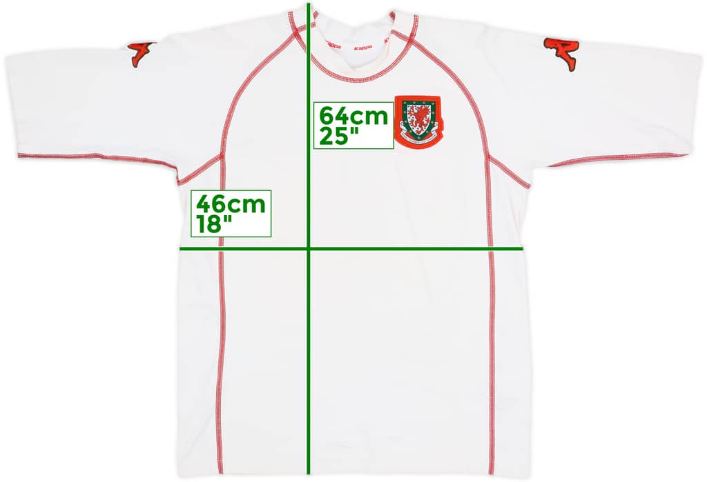 Camiseta de visitante de Wales 2000-01 - 5/10 - (M)