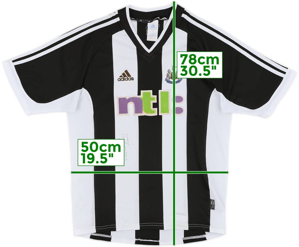 2001-03 Newcastle Signed Home Shirt - 8/10 - (M)