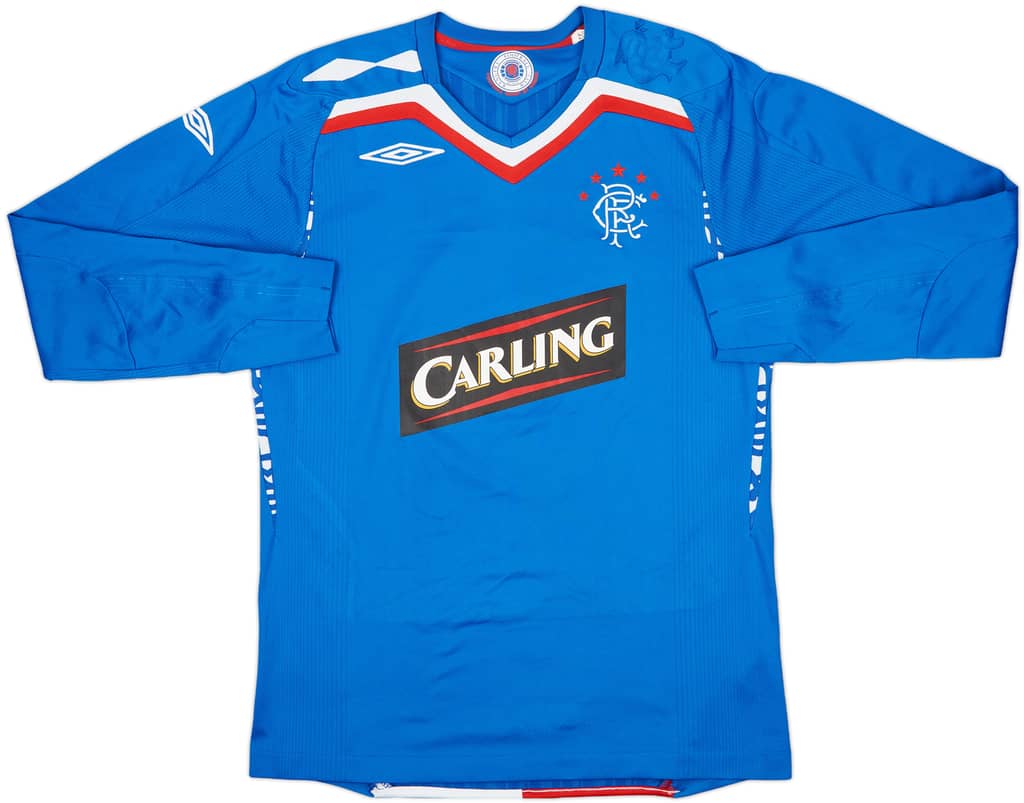 2007-08 Rangers Home L/S Shirt Boyd #9 - 5/10 - (S)