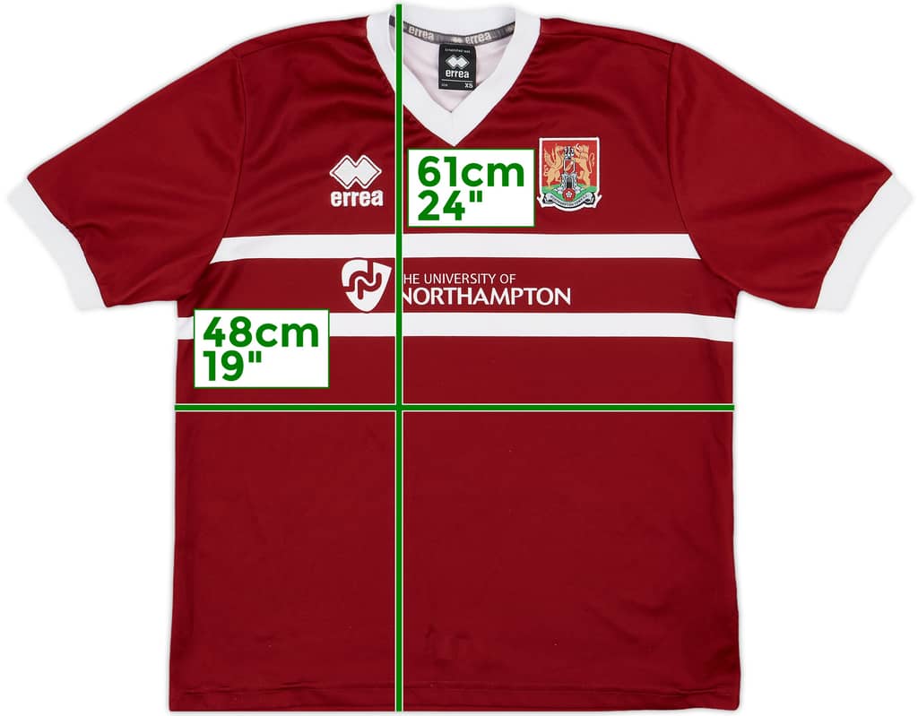 2013-14 Northampton Home Shirt - 8/10 - (XS)