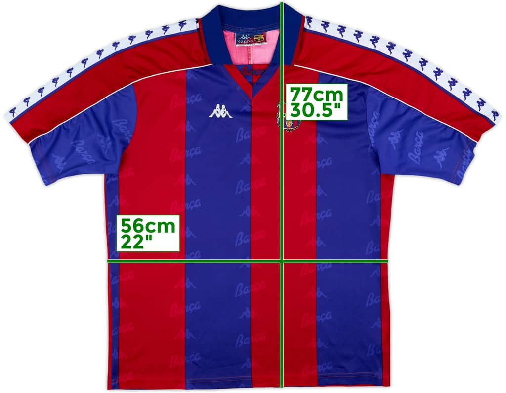 1992-95 Barcelona Home Shirt - 8/10 - (XL)