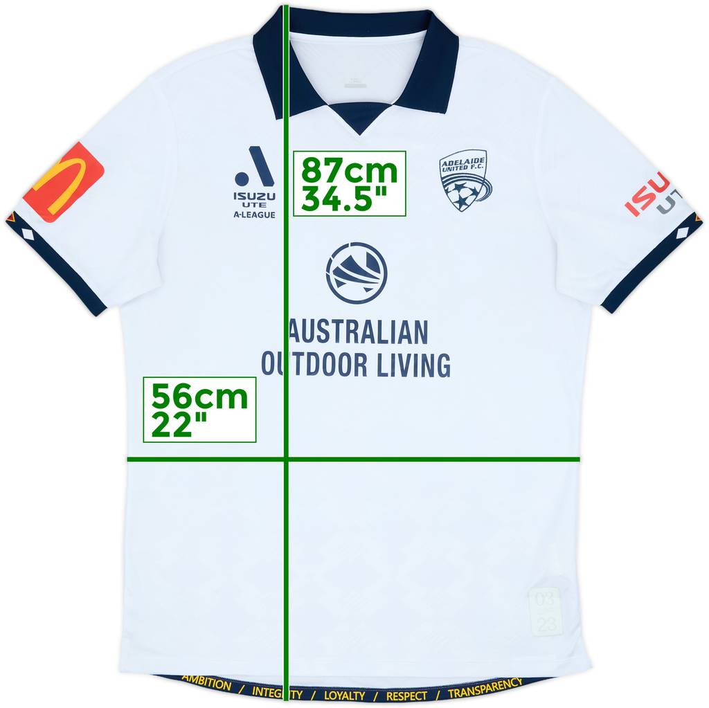 2023-24 Adelaide United Away Shirt - 10/10 - (XXL)