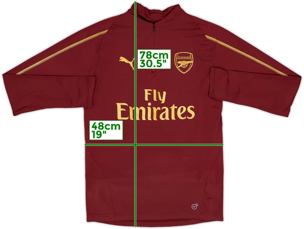 2017-18 Arsenal Puma 1/4 Zip Drill Top - 6/10 - (S)