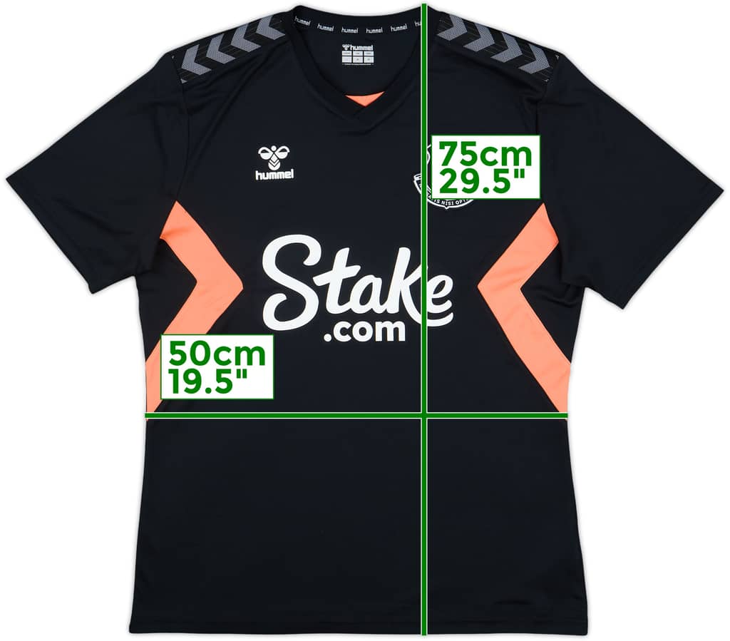 2023-24 Everton Hummel Training Shirt - 9/10 - (L)