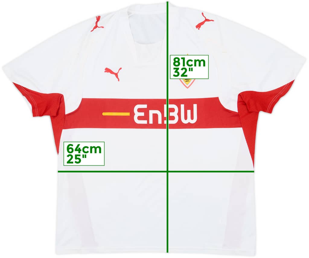 2007-08 Stuttgart Home Shirt - 8/10 - (XXL)