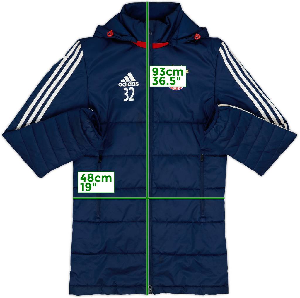 2017-18 Bayern Munich Player Issue adidas Padded Bench Coat #32 - 8/10 - (XS)
