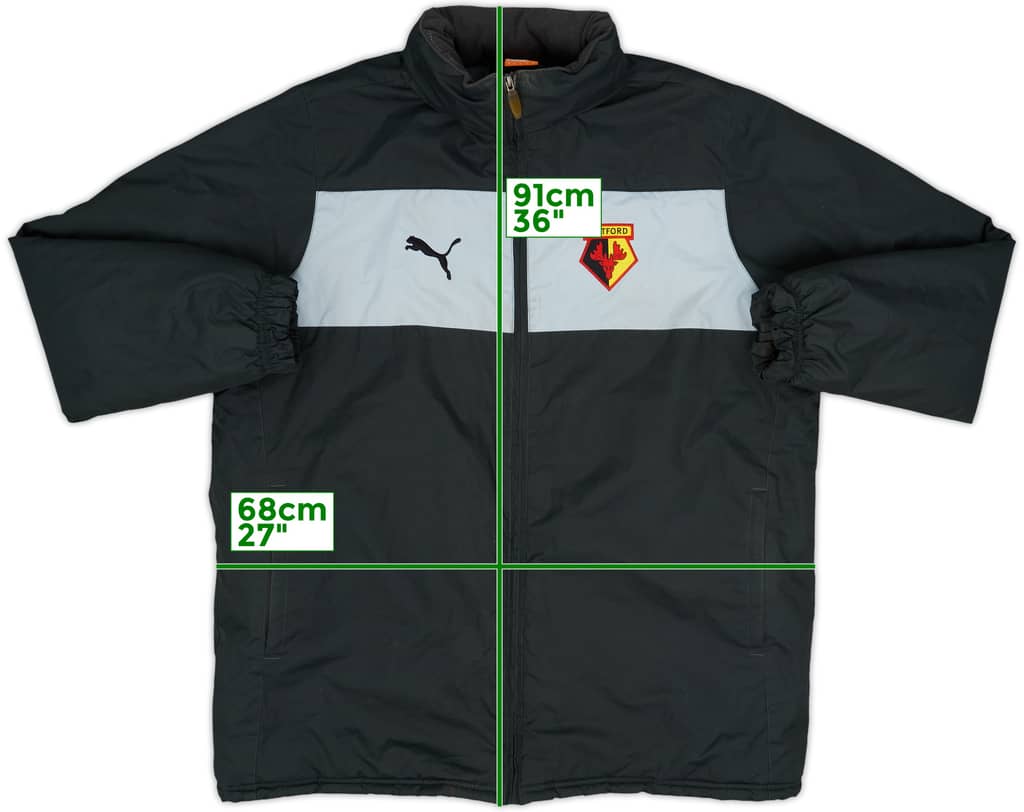 2014-15 Watford Puma Padded Bench Coat - 8/10 - (L)