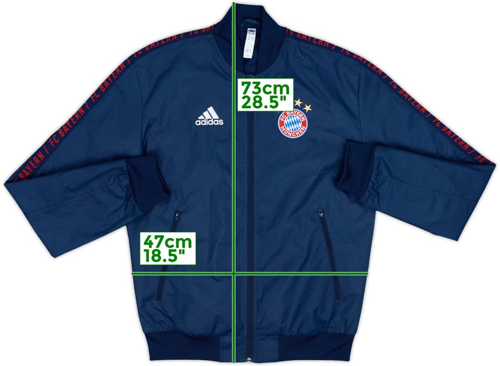 2018-19 Bayern Munich adidas Track Jacket - 8/10 - (XS)