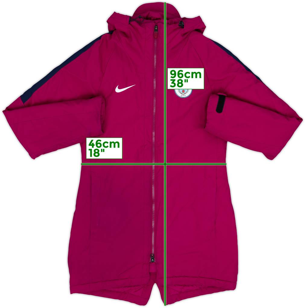 2017-18 Manchester City Nike Padded Bench Coat - 9/10 - (S)