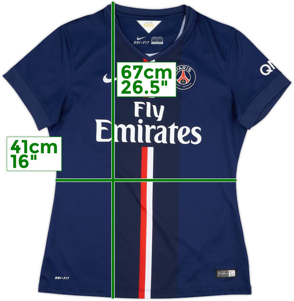 2014-15 Paris Saint-Germain Home Shirt - 10/10 - (Women's M)