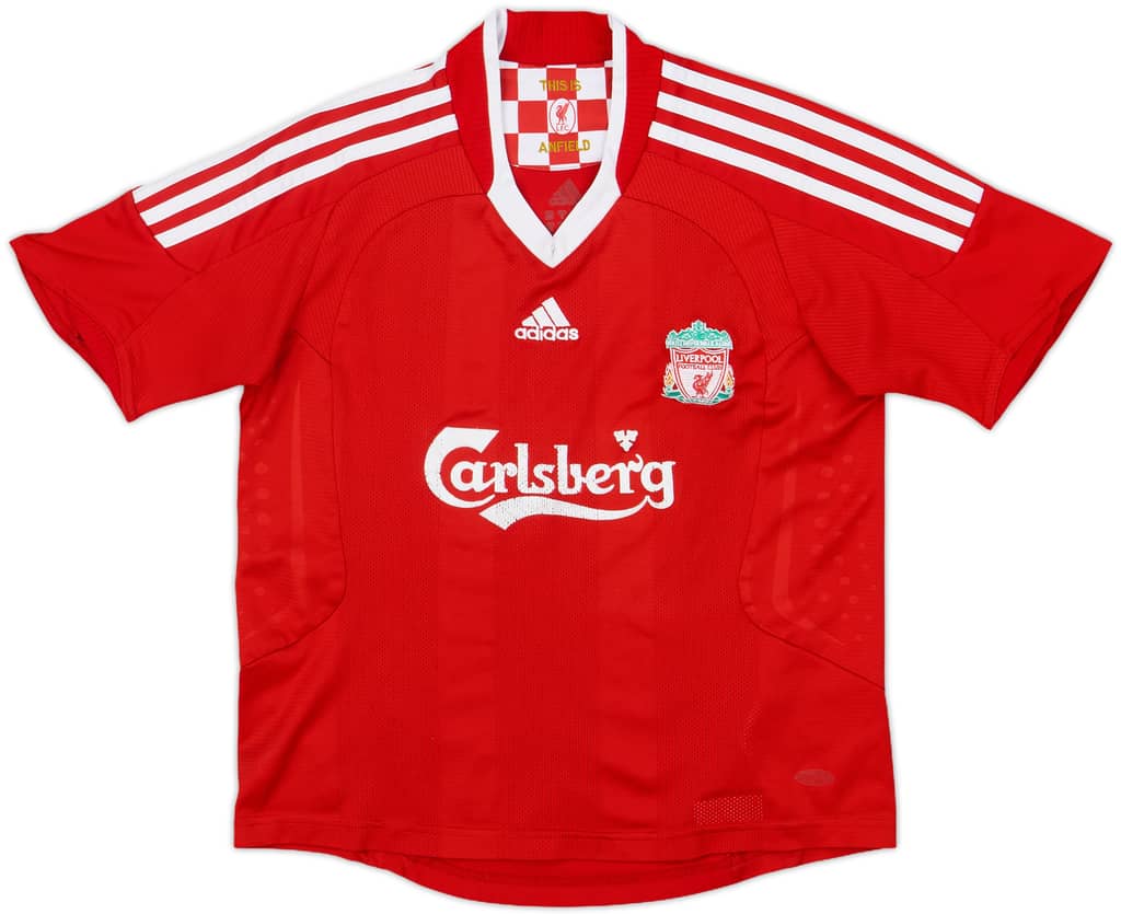 2008-10 Liverpool Home Shirt - 6/10 - (S.Boys)