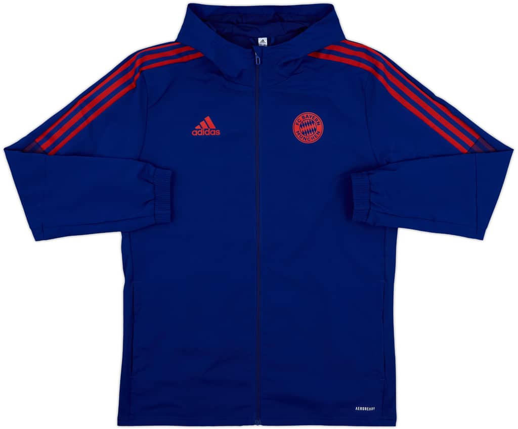 2021-22 Bayern Munich adidas Hooded Track Jacket - 8/10 - (M)