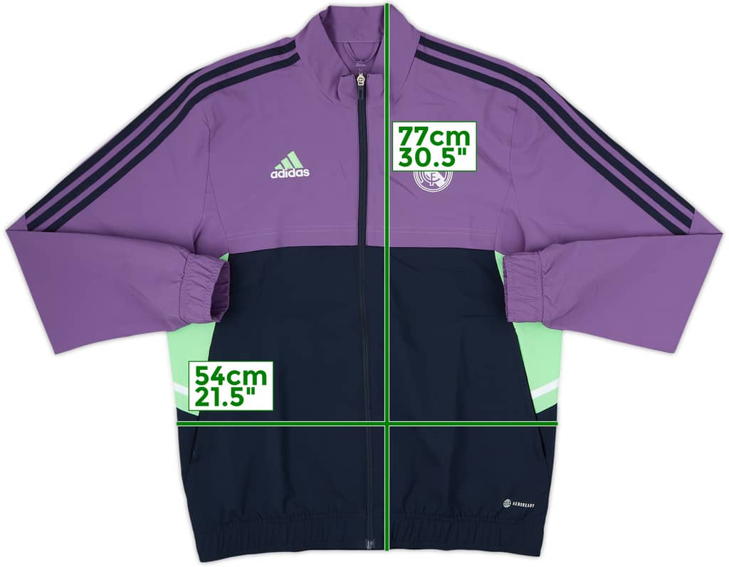 2022-23 Real Madrid adidas Track Jacket - 8/10 - (M)