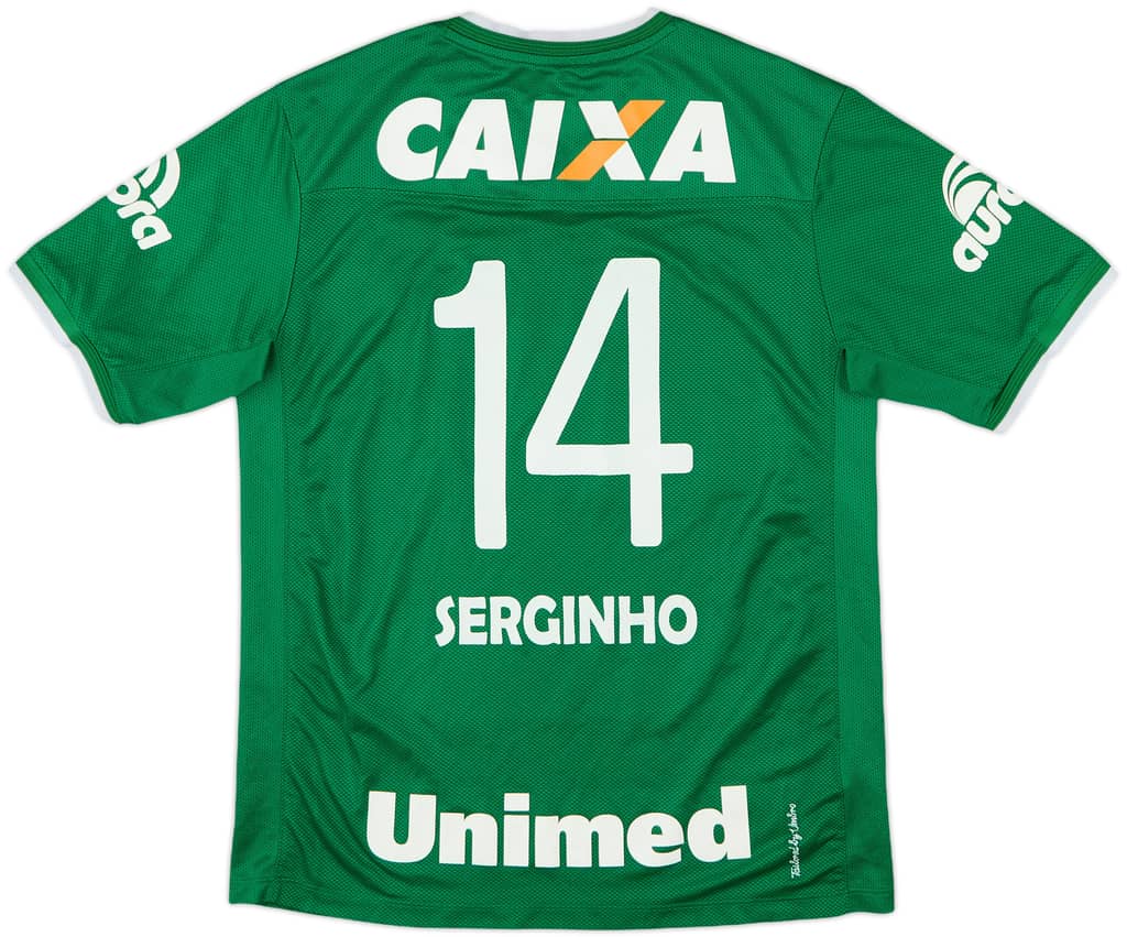2014 Chapecoense Home Shirt Serginho #14 - 7/10 - (S)