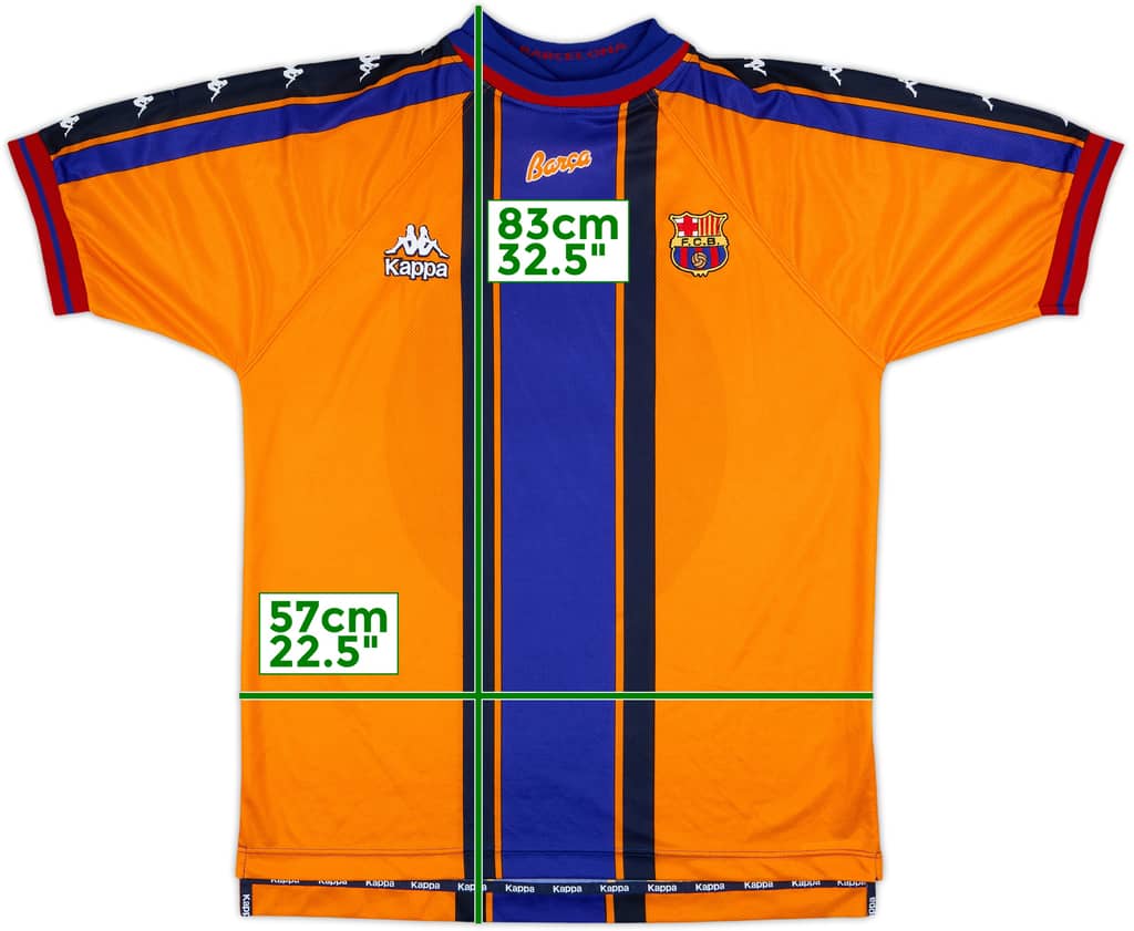 1997-98 Barcelona Away Shirt - 9/10 - (XL)