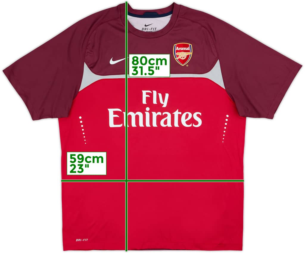 2010-11 Arsenal Nike Training Shirt - 8/10 - (XL)