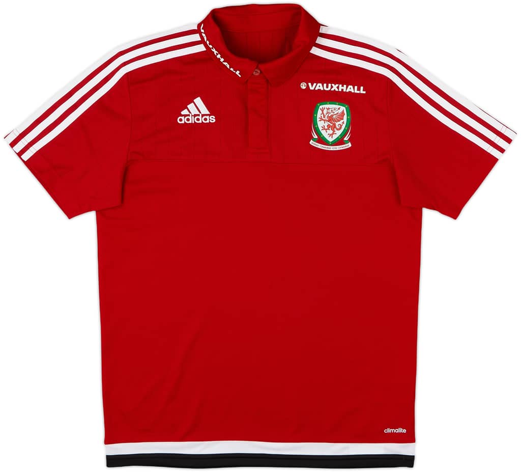 2015-16 Wales adidas Polo Shirt - 8/10 - (S)