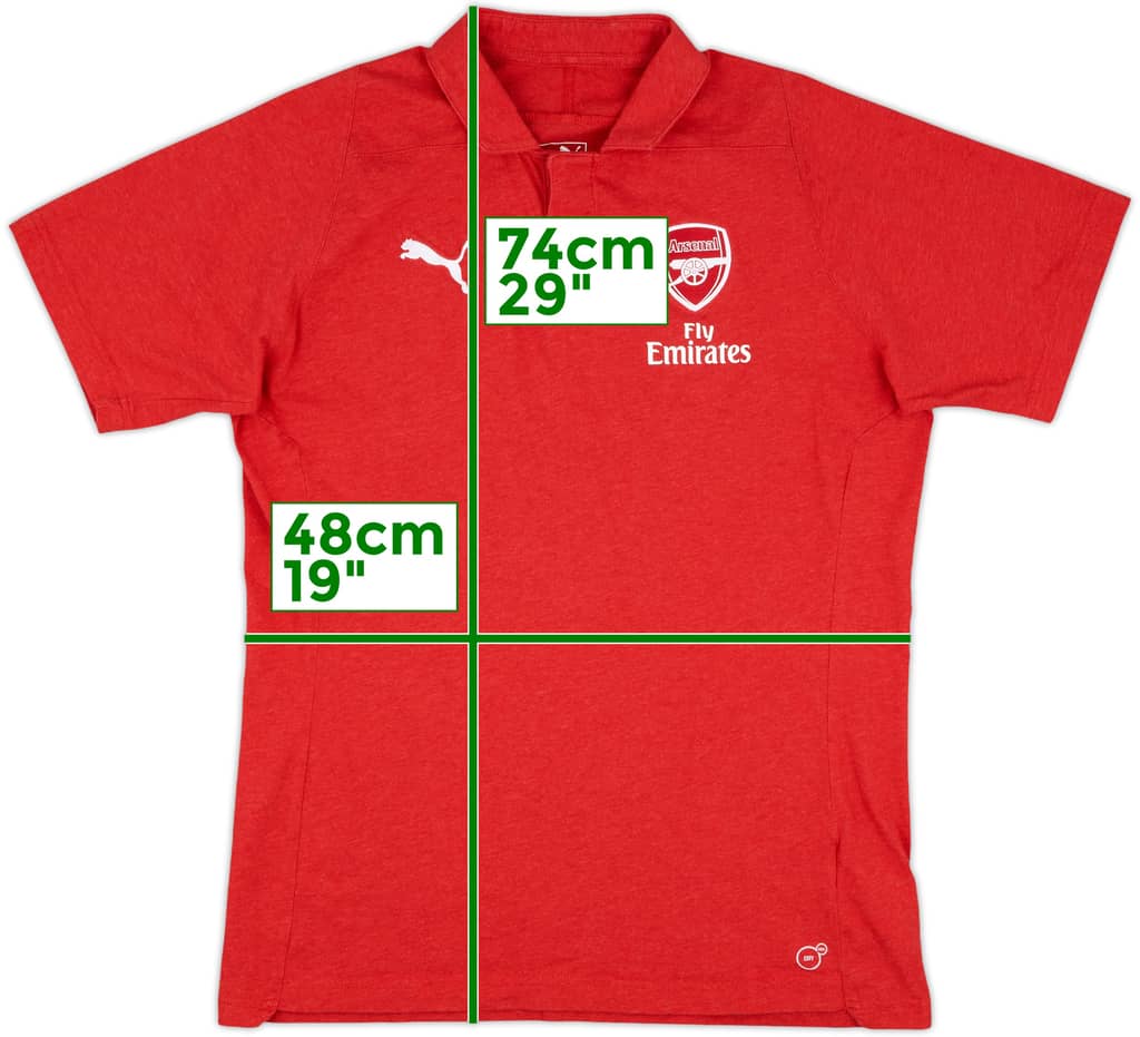 2017-18 Arsenal Puma Polo Shirt - 9/10 - (L)