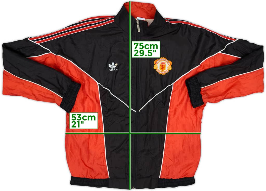 1988-90 Manchester United adidas Track Jacket - 8/10 - (S)