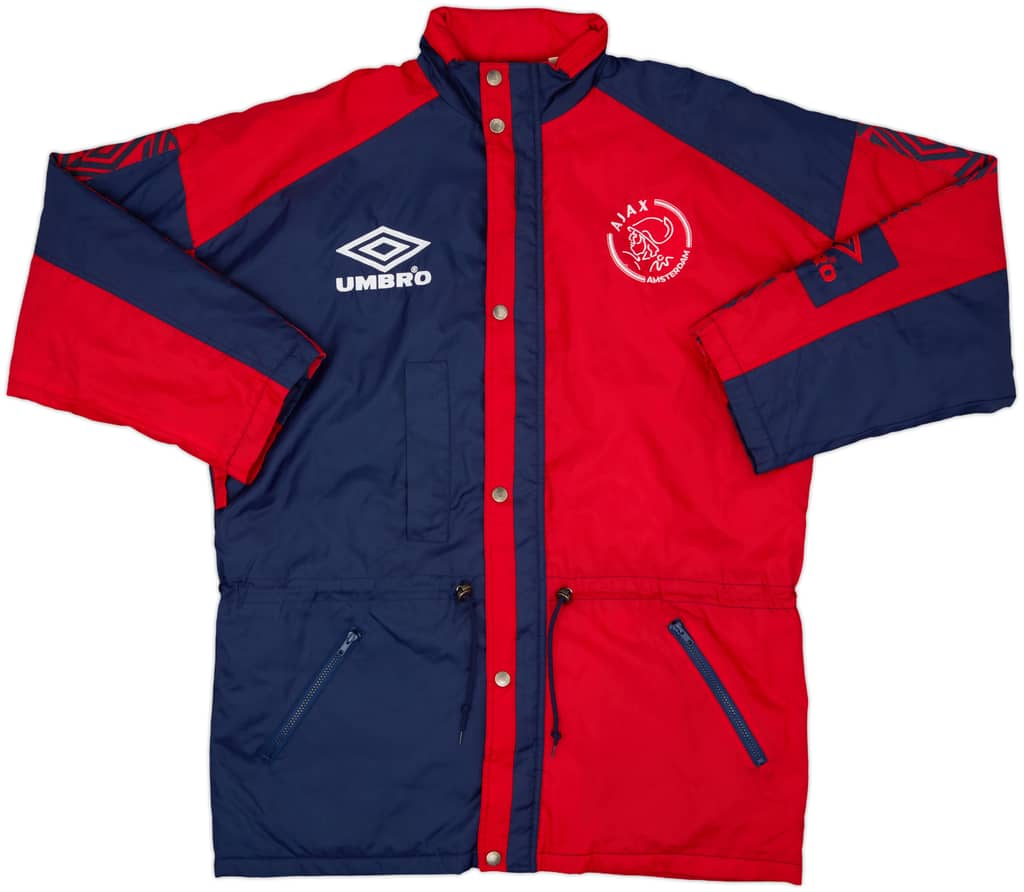 1993-94 Ajax Umbro Padded Bench Coat - 9/10 - (XL)