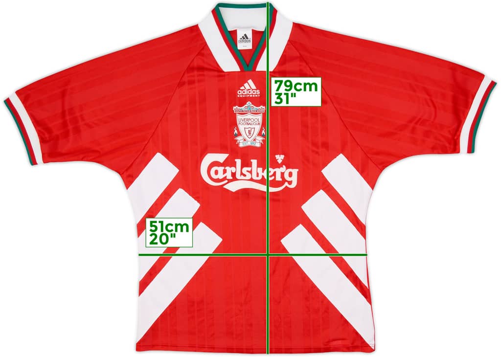 1993-95 Liverpool Home Shirt - 9/10 - (L)