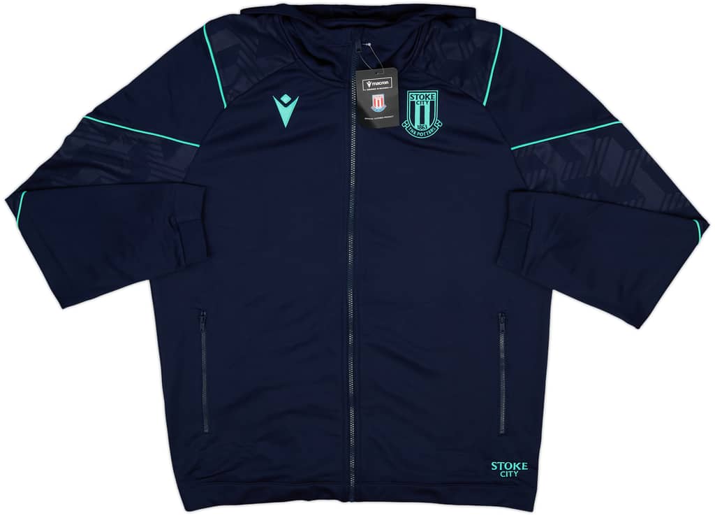 2019-20 Stoke City Macron Hooded Track Jacket (XXL)