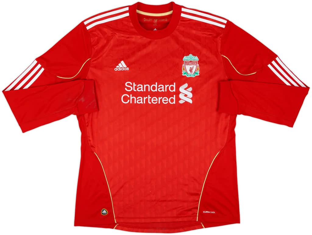 2010-12 Liverpool Home L/S Shirt - 5/10 - (XL)