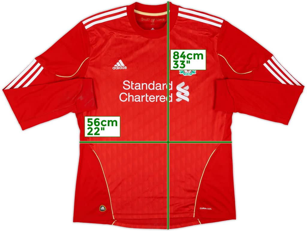 2010-12 Liverpool Home L/S Shirt - 5/10 - (XL)