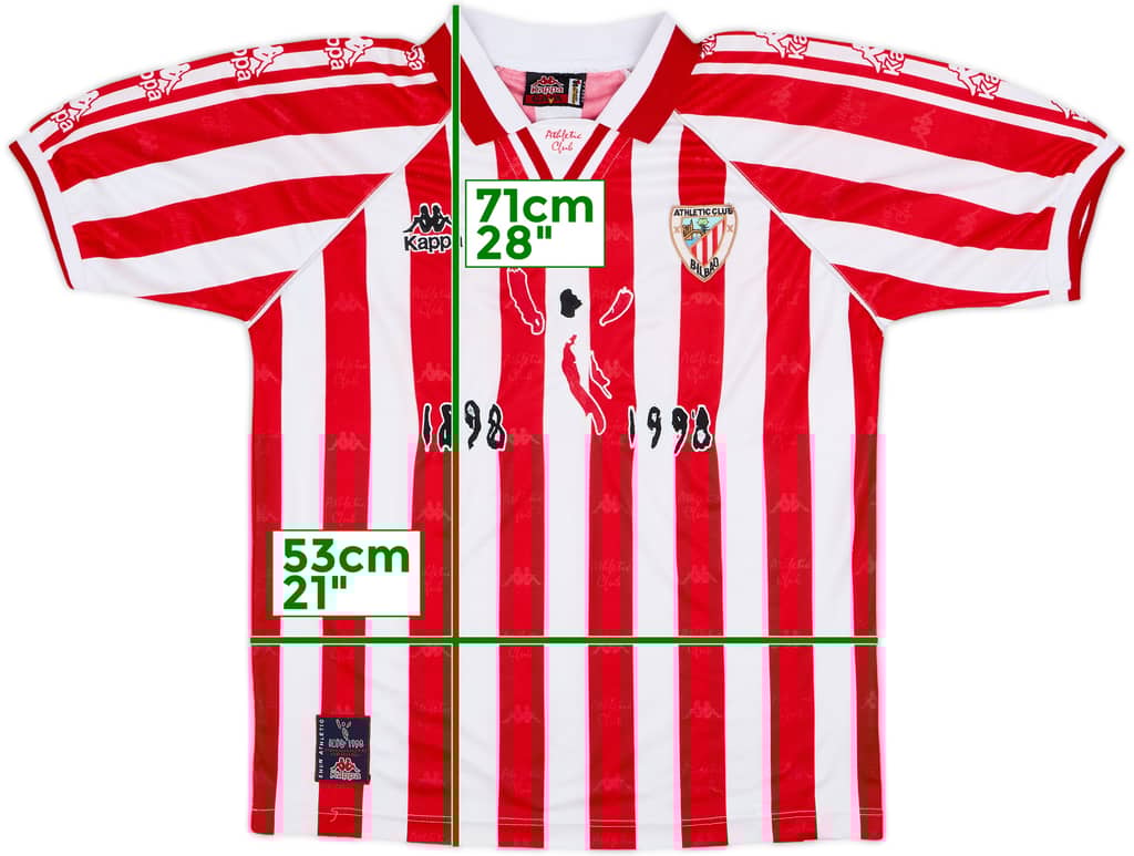 1997-98 Athletic Bilbao Centenary Home Shirt - 8/10 - (S)