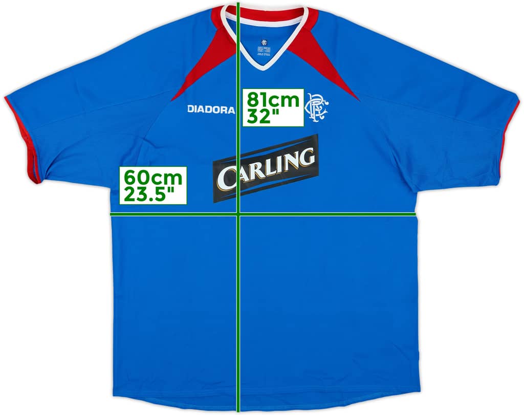 2003-05 Rangers Home Shirt - 8/10 - (XL)