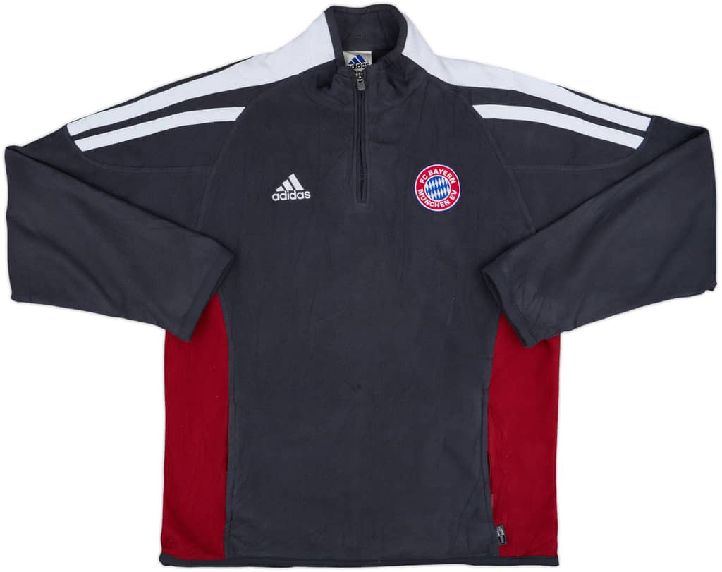 2001-02 Bayern Munich adidas 1/4 Zip Fleece Top - 8/10 - (L)