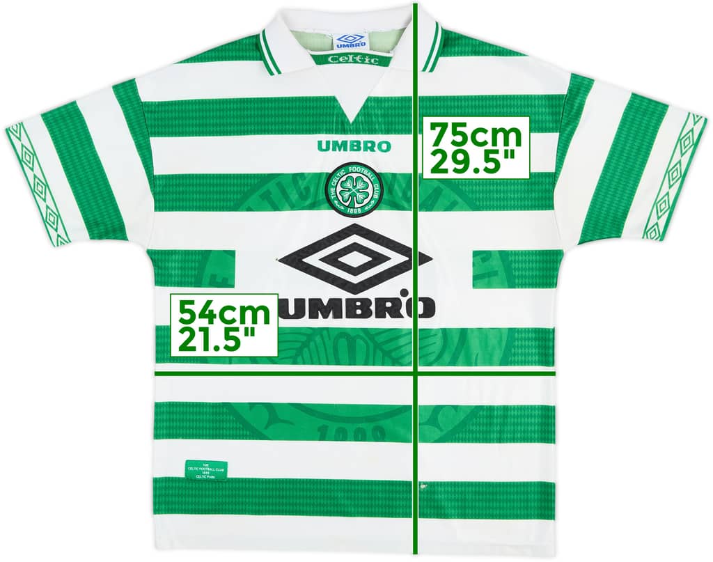 1997-99 Celtic Home Shirt - 5/10 - (L)