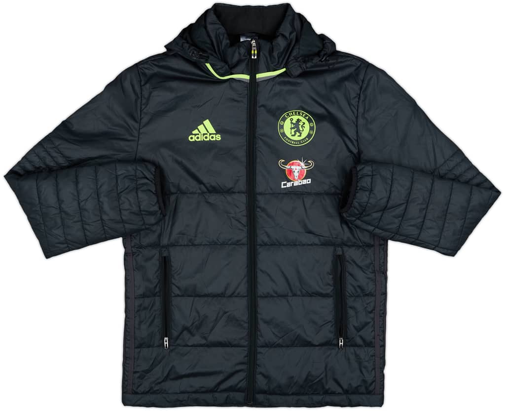 2016-17 Chelsea adidas Padded Bench Coat - 8/10 - (S)