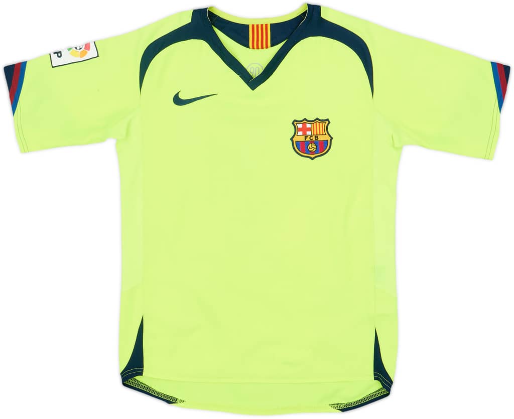 2005-06 Barcelona Away Shirt - 8/10 - (S.Boys)
